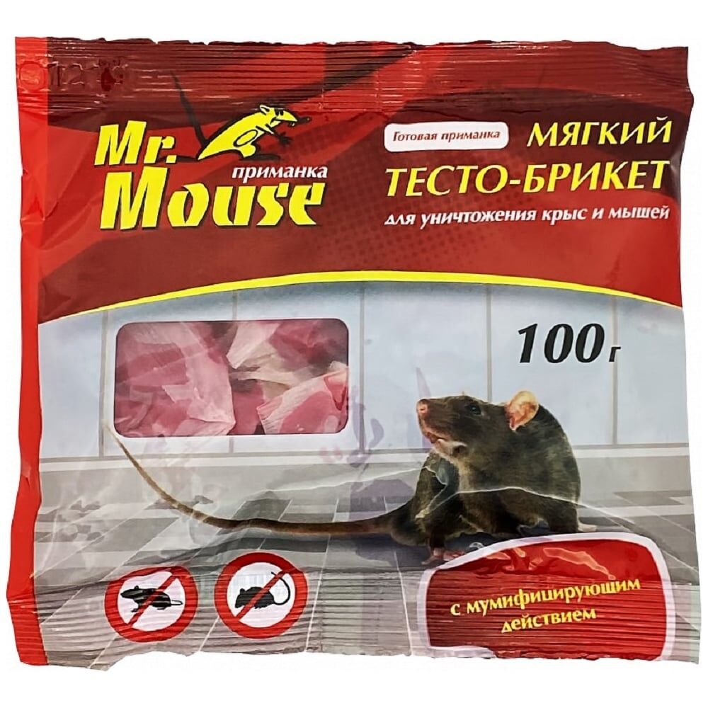 Тесто-брикет от грызунов mr.mouse М-969