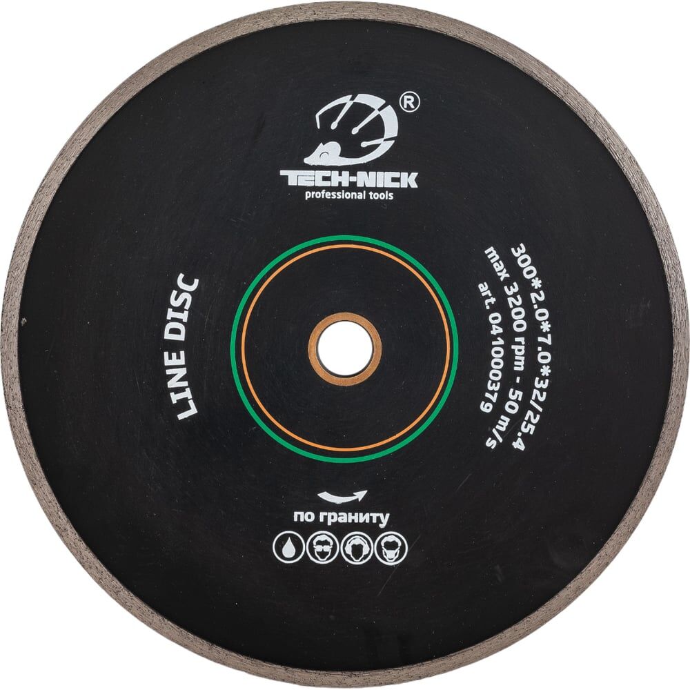 Сплошной диск алмазный по граниту TECH-NICK LINE DISC