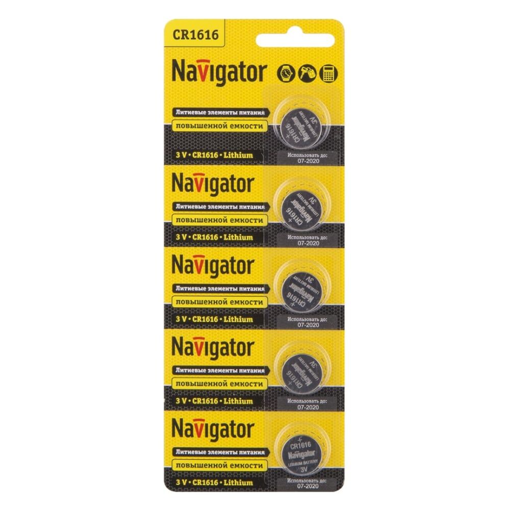 Элемент питания Navigator NBT-CR1616-BP5