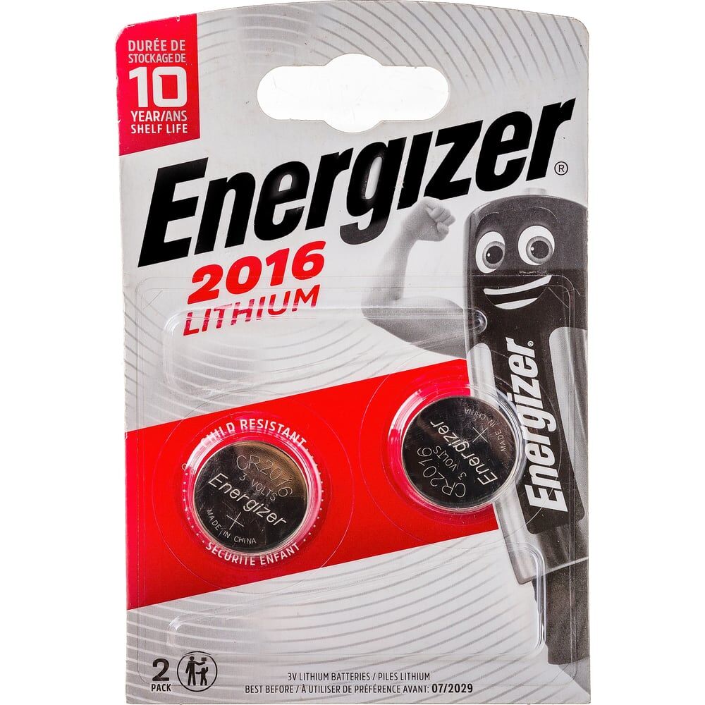 Батарейки Energizer Miniatures Lithium CR2016
