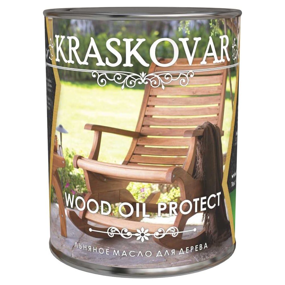 Льняное масло для дерева Kraskovar Wood Oil Protect