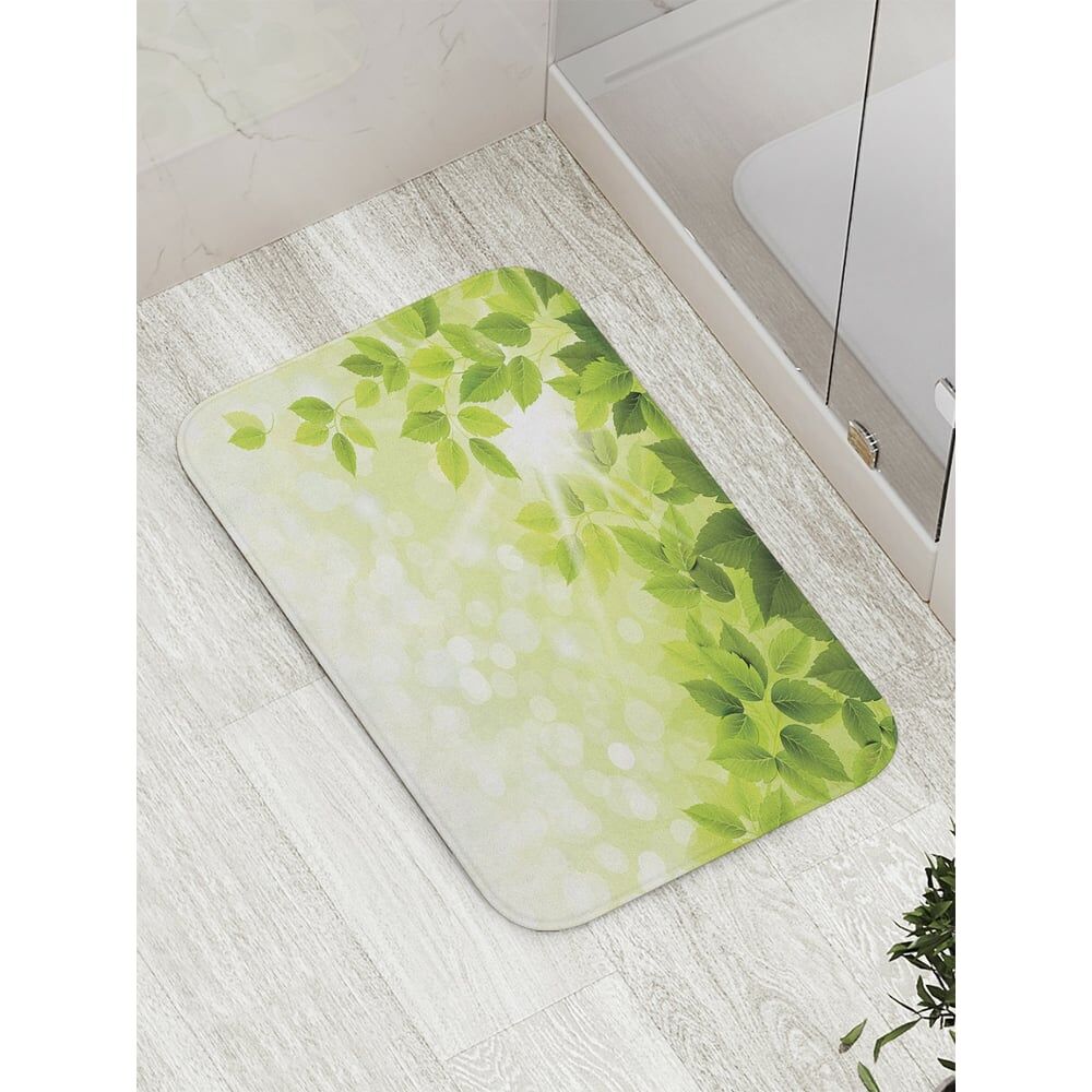 Противоскользящий коврик для ванной, сауны, бассейна JOYARTY Летняя зелень