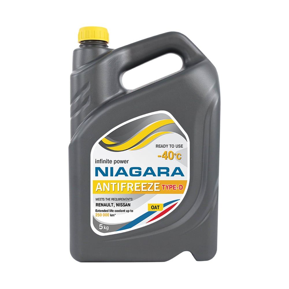 Охлаждающая жидкость NIAGARA Антифриз Type-D 40, желтый