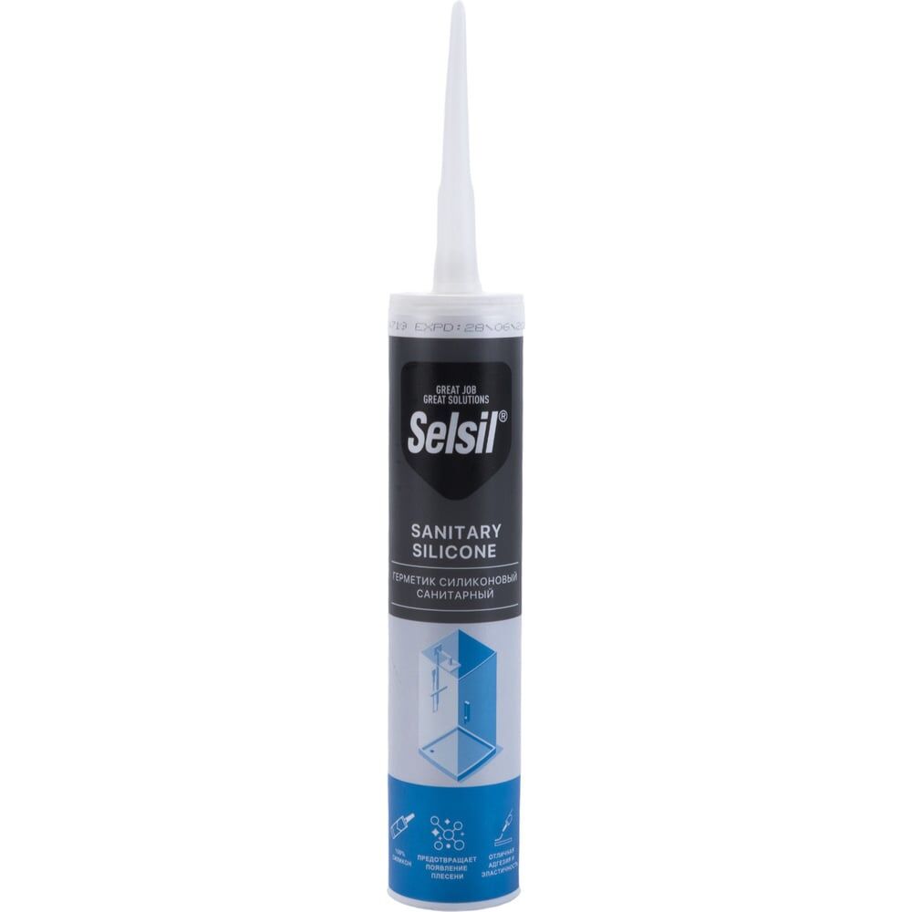 Санитарный силиконовый герметик Selsil Sanitary Silicone