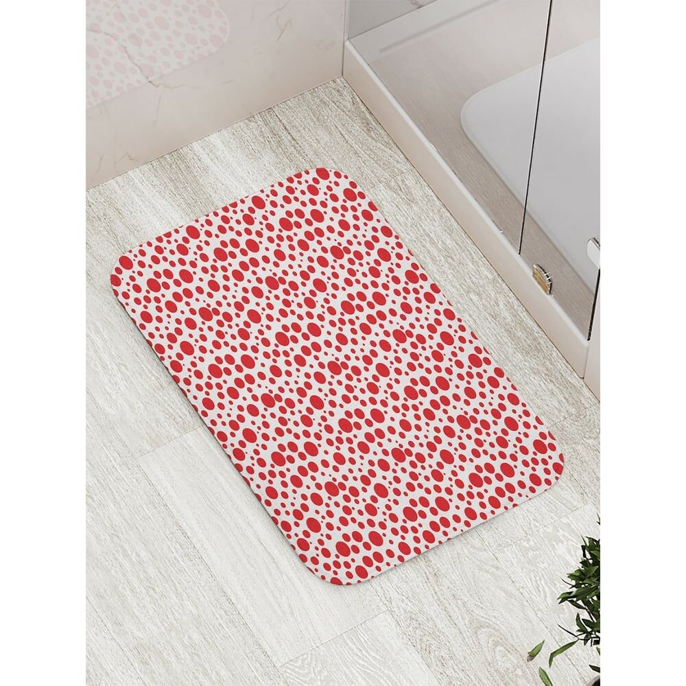 Противоскользящий коврик для ванной, сауны, бассейна JOYARTY Много красных цветов