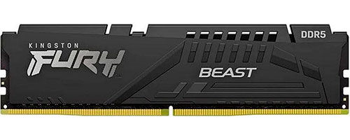 Оперативная память Kingston DDR5 16GB 5200MHz FURY Beast Black (KF552C36BBE-16)