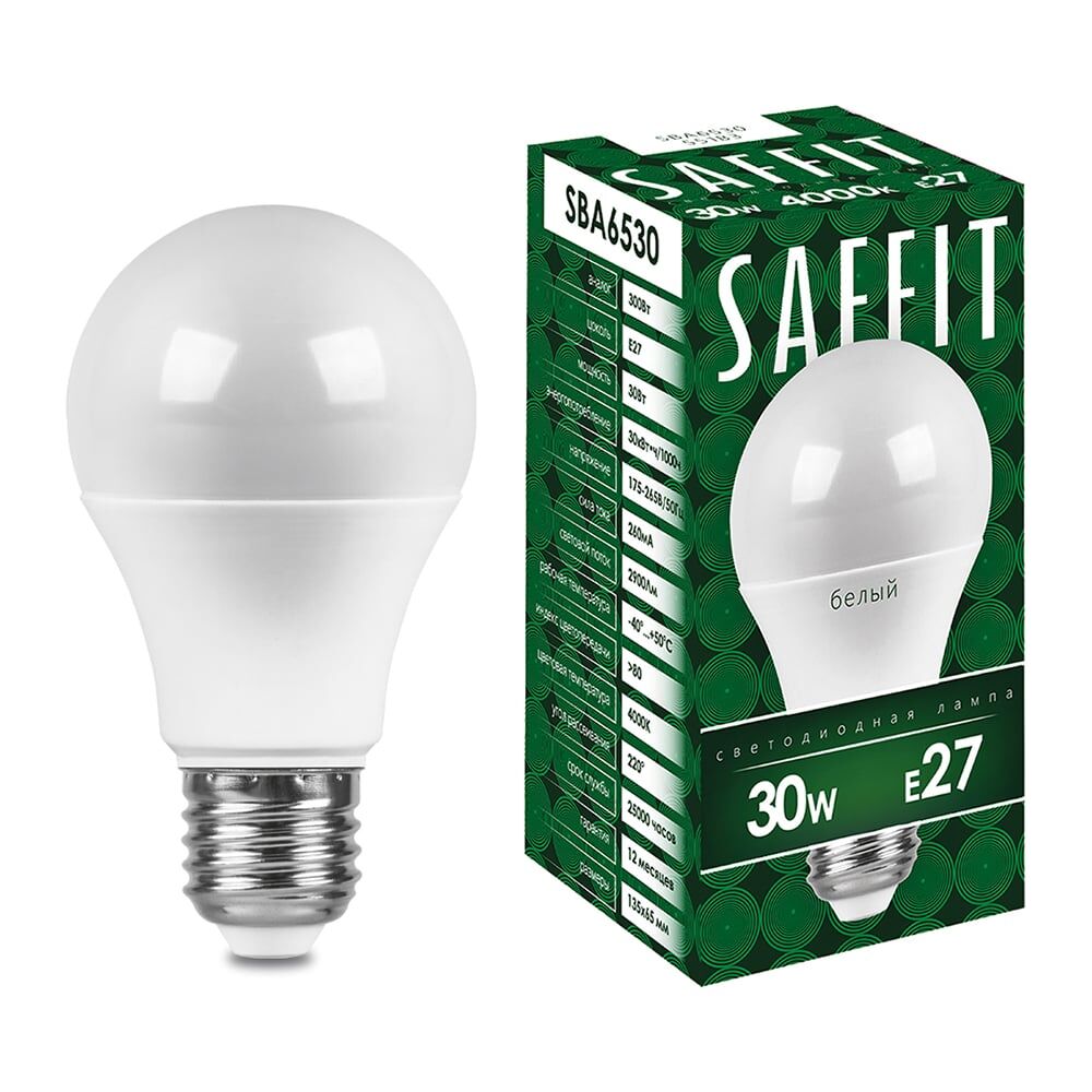 Светодиодная лампа SAFFIT SBA6530 Шар