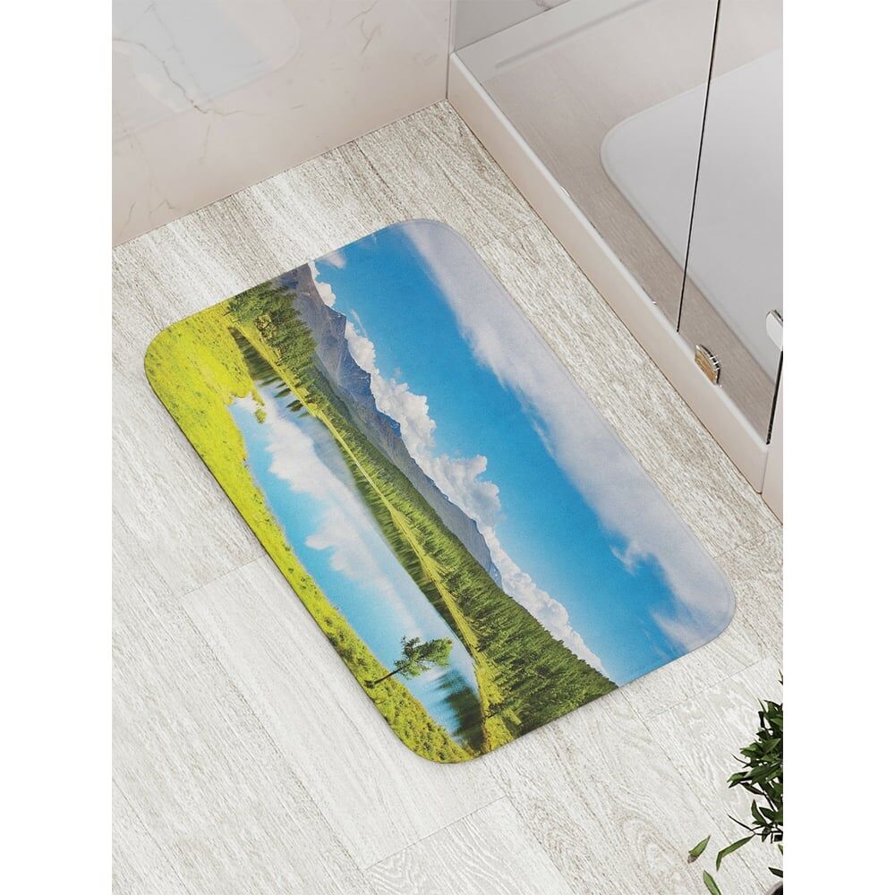 Противоскользящий коврик для ванной, сауны, бассейна JOYARTY Нетронутое озеро