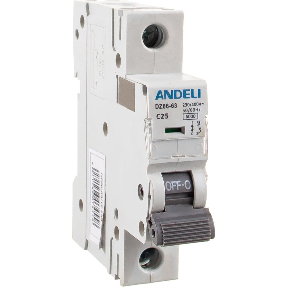 Автоматический выключатель ANDELI DZ66-63