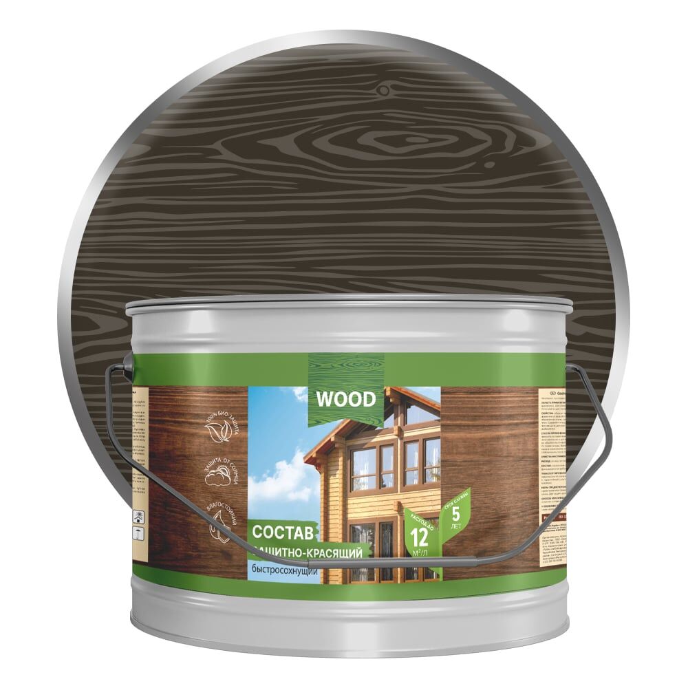 Быстросохнущий защитно-красящий состав для древесины Farbitex 4300008483
