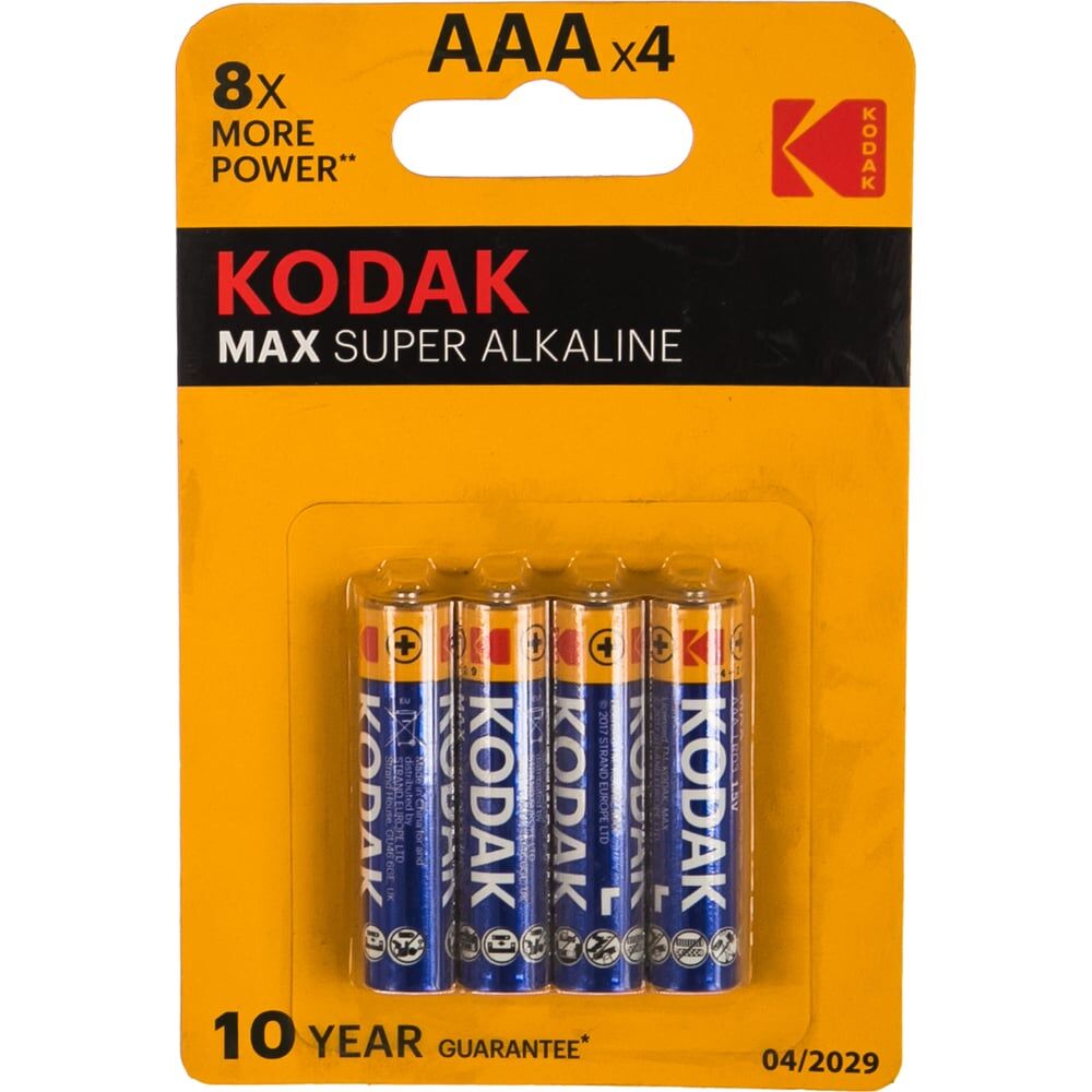 Щелочная батарейка KODAK MAX LR034BL K3A4
