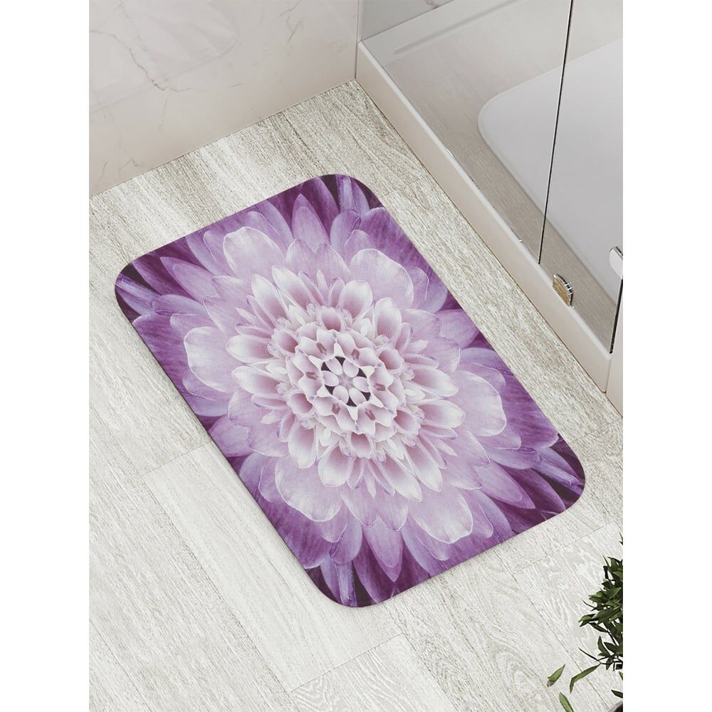 Противоскользящий коврик для ванной, сауны, бассейна JOYARTY Фиолетовый цветок