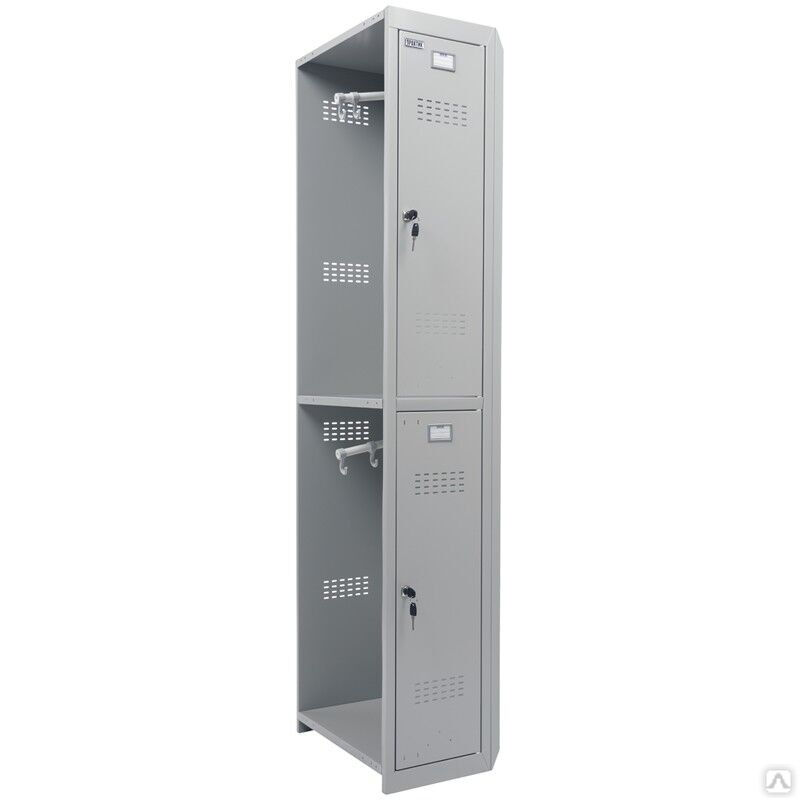 Шкаф для раздевалок модульный Практик ML-02-30 (дополнительный модуль), 1830х300х500, 1 секция