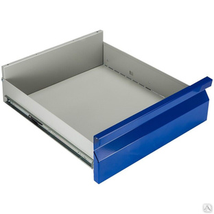 Ящик выдвижной малый Промет TCF 140х420х450 мм, серый/синий 