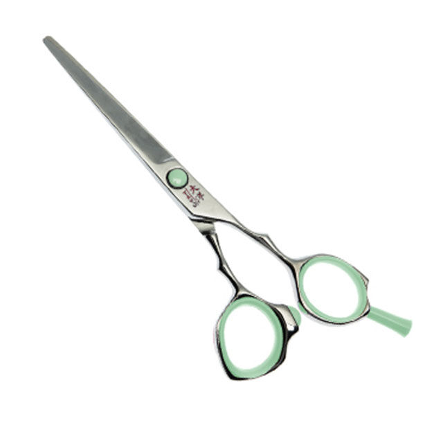 Прямые парикмахерские ножницы TQ6540 TAYO DUET 5,5", зеленые Tayo