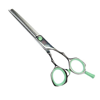 Филировочные парикмахерские ножницы TQ6540S TAYO DUET (35 зубцов) 5,5" , зеленые Tayo