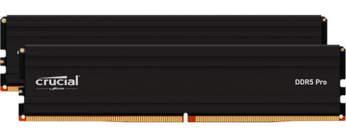 Оперативная память Crucial DDR5 32GB (2x16GB) 5600MHz Pro Black (CP2K16G56C46U5)