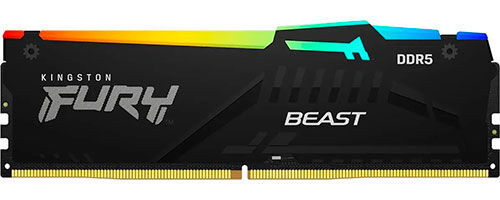 Оперативная память Kingston DDR5 16GB 6000MHz FURY Beast RGB EXPO (KF560C36BBEA-16)