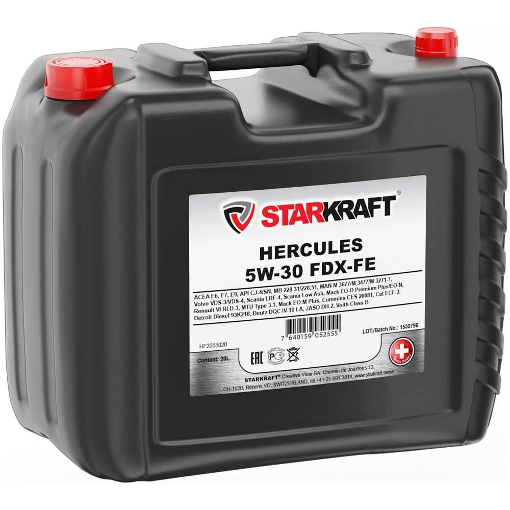 Синтетическое моторное масло STARKRAFT hercules 5w-30 fdx-fe