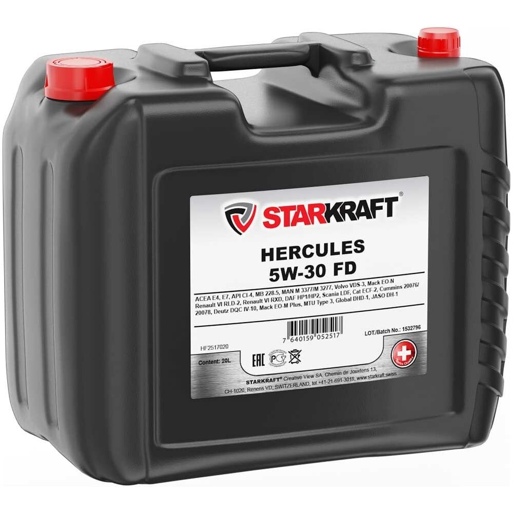 Синтетическое моторное масло STARKRAFT hercules 5w-30 fd