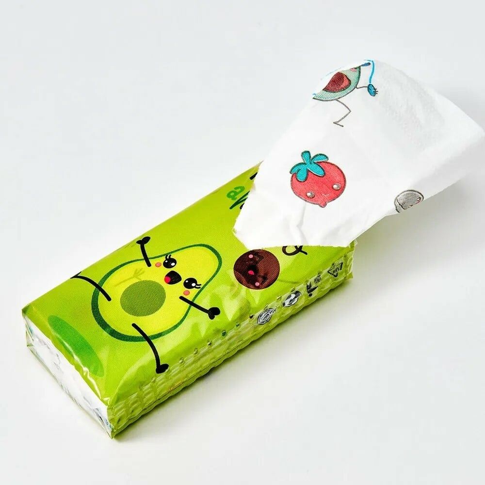 Бумажные платочки WORLD CART Авокадо