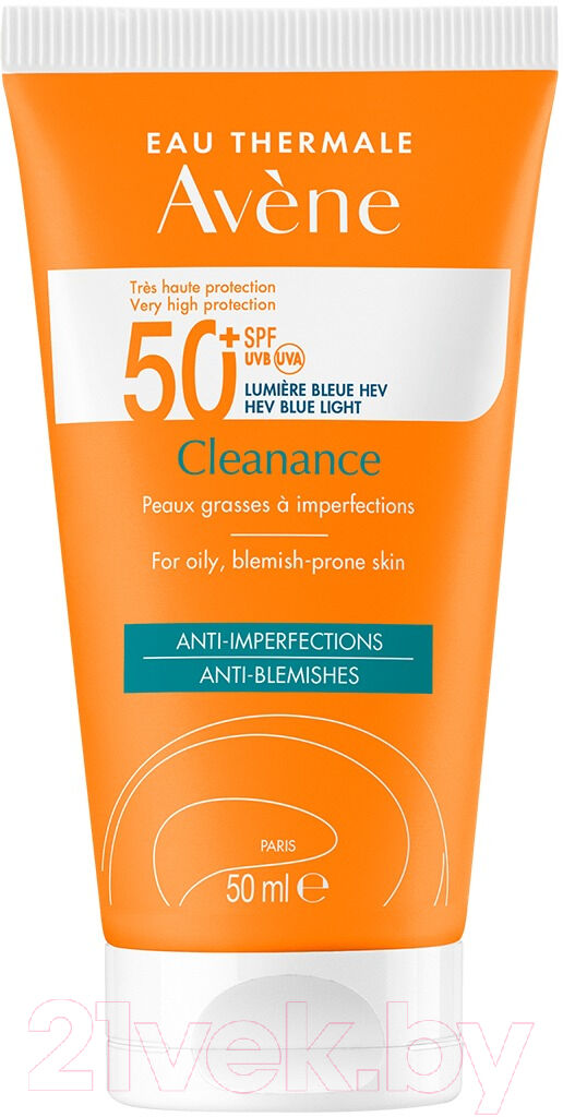 Крем солнцезащитный Avene Cleanance Флюид для проблемной кожи SPF 50+ 1