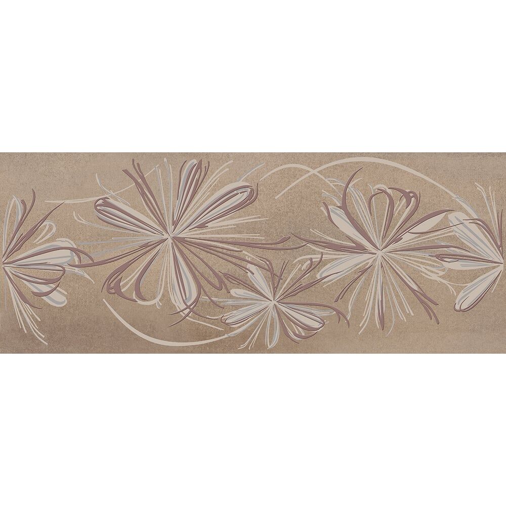 Декор Azori Ceramica sonnet beige flower, 20.1x50.5 см