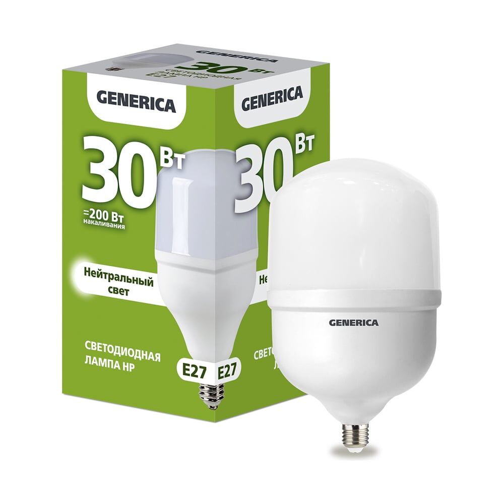 Светодиодная лампа GENERICA LL-HP-30-230-40-E27-G
