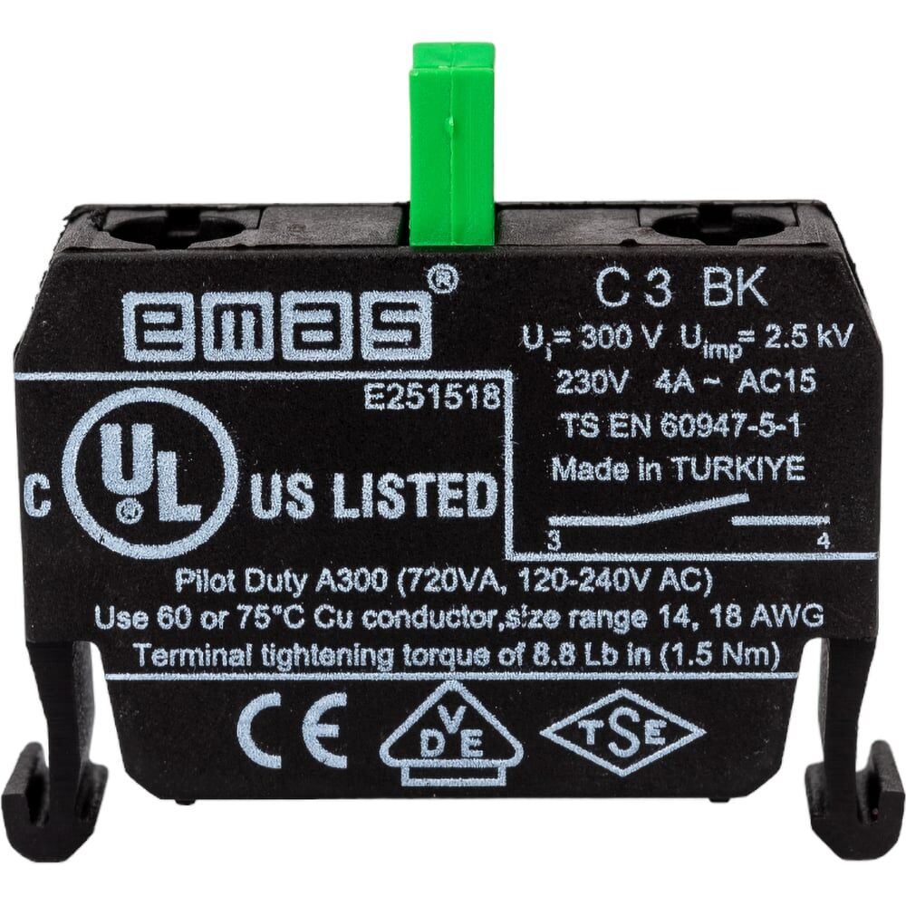 Блок-контакт для пультов управления EMAS серия B