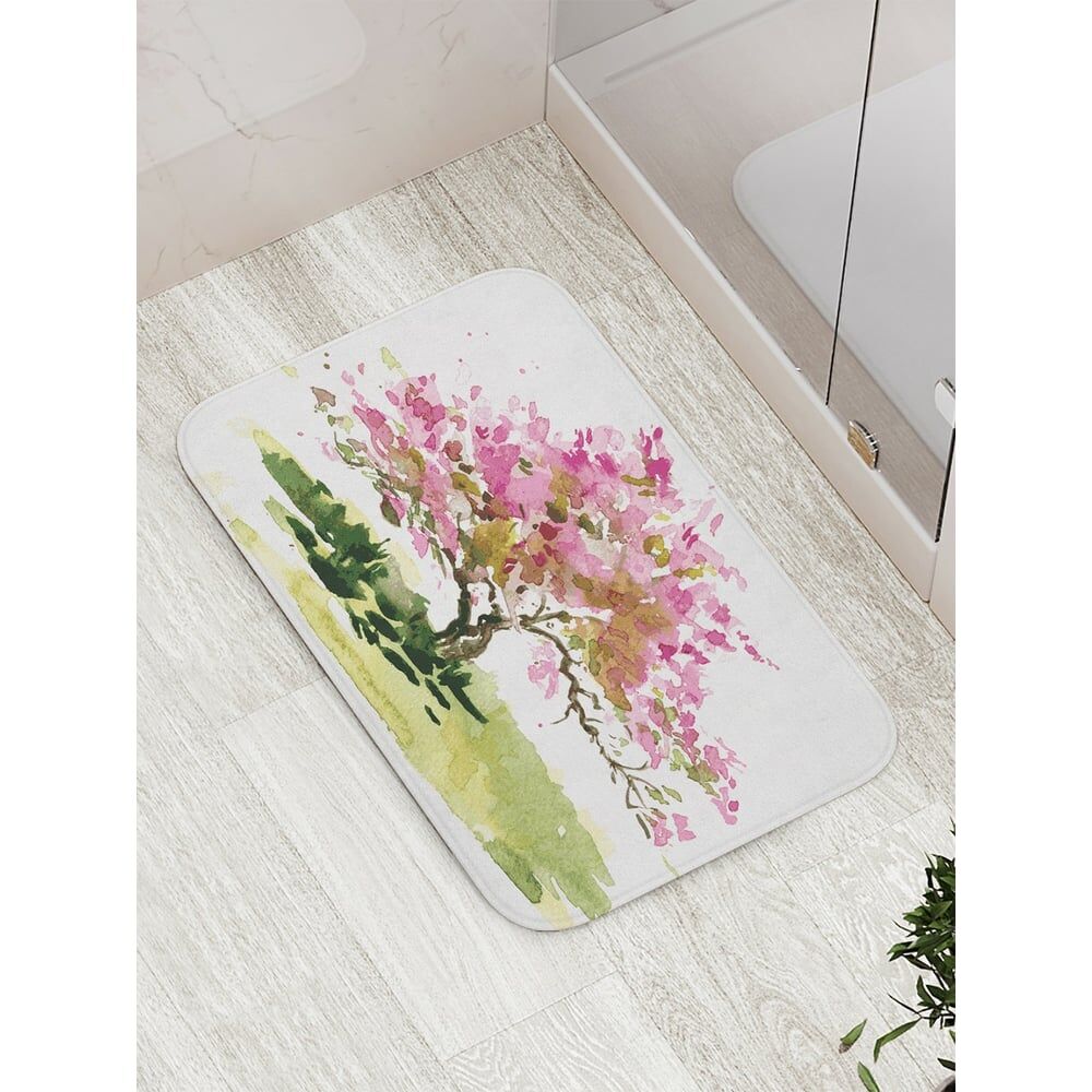 Противоскользящий коврик для ванной, сауны, бассейна JOYARTY Нарисованное дерево