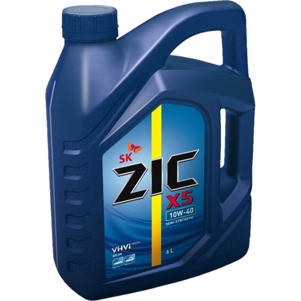 Полусинтетическое масло для легковых авто zic X5 10w40 SN