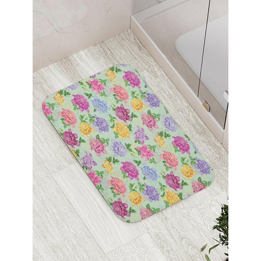 Противоскользящий коврик для ванной, сауны, бассейна JOYARTY Цветочный сад