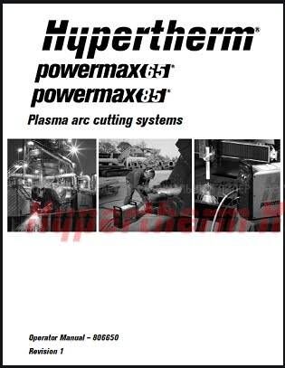 Powermax65/Powermax85 Руководство пользователя Hypertherm