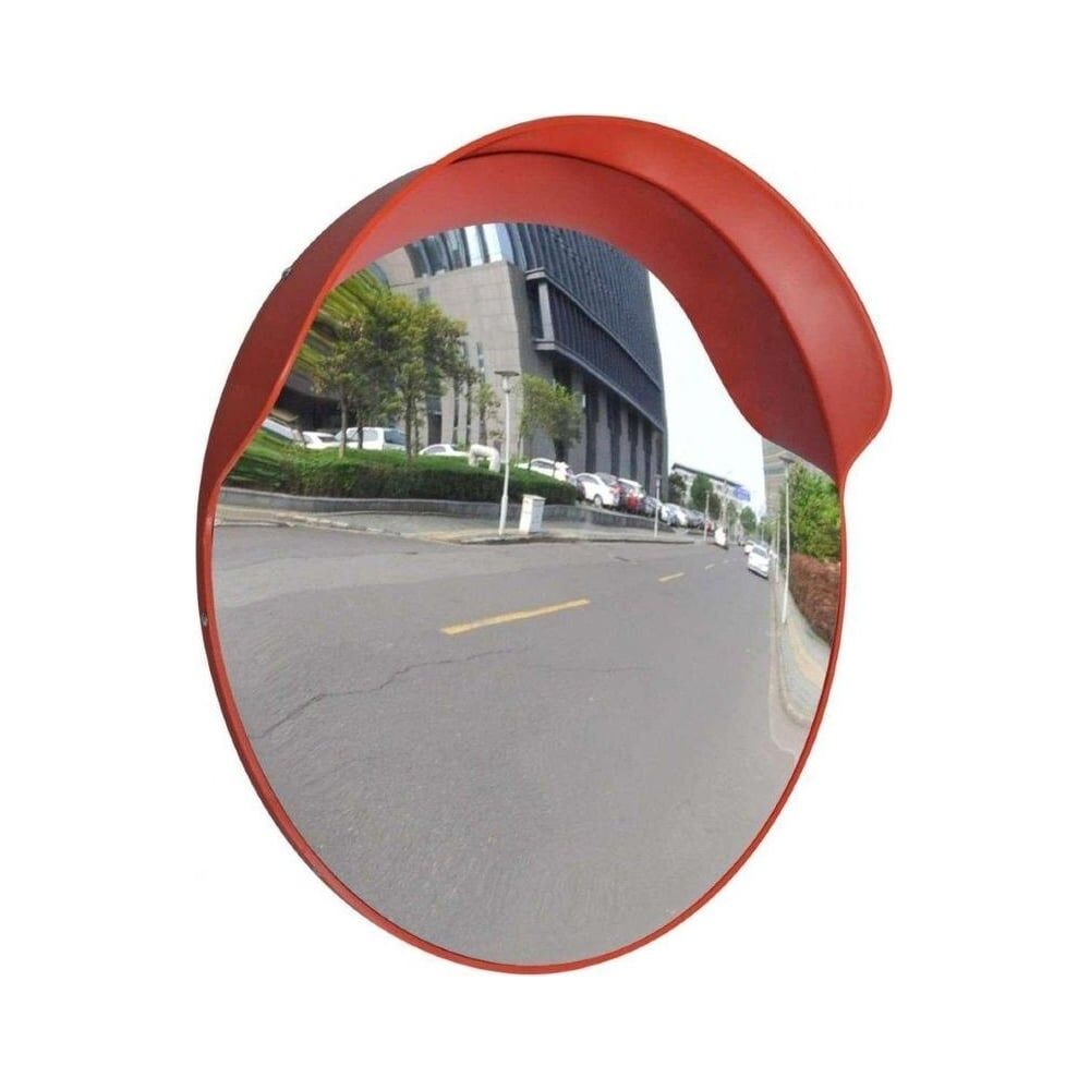 Дорожное сферическое уличное зеркало ООО Комус 800 мм, с козырьком 1589662