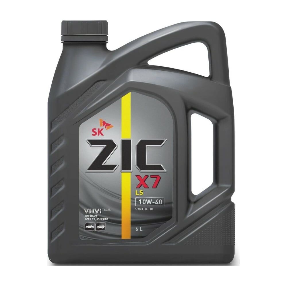 Синтетическое масло для легковых автомобилей zic X7 LS 10w40 SN/CF A3/B3, A3/B4, C3
