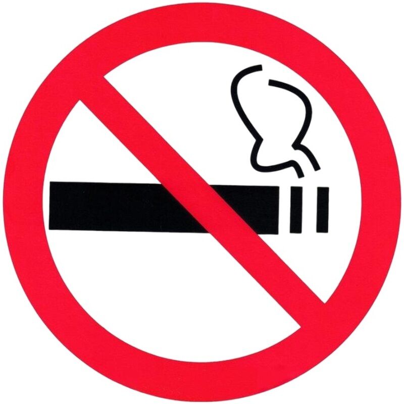 Знак безопасности Запрещается курить P01 (200х200х2 мм, пластик) ГАСЗНАК