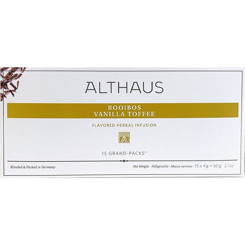 Чай ройбуш Althaus Grand Pack Rooibos Vanilla Toffee 15 пакетиков