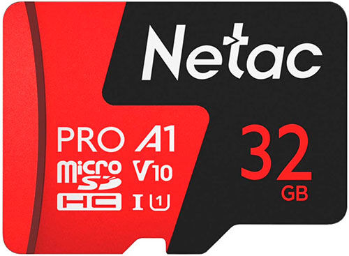 Карта памяти microSD Netac P500 PRO, 32 GB (NT02P500PRO-032G-S) P500 PRO 32 GB (NT02P500PRO-032G-S)
