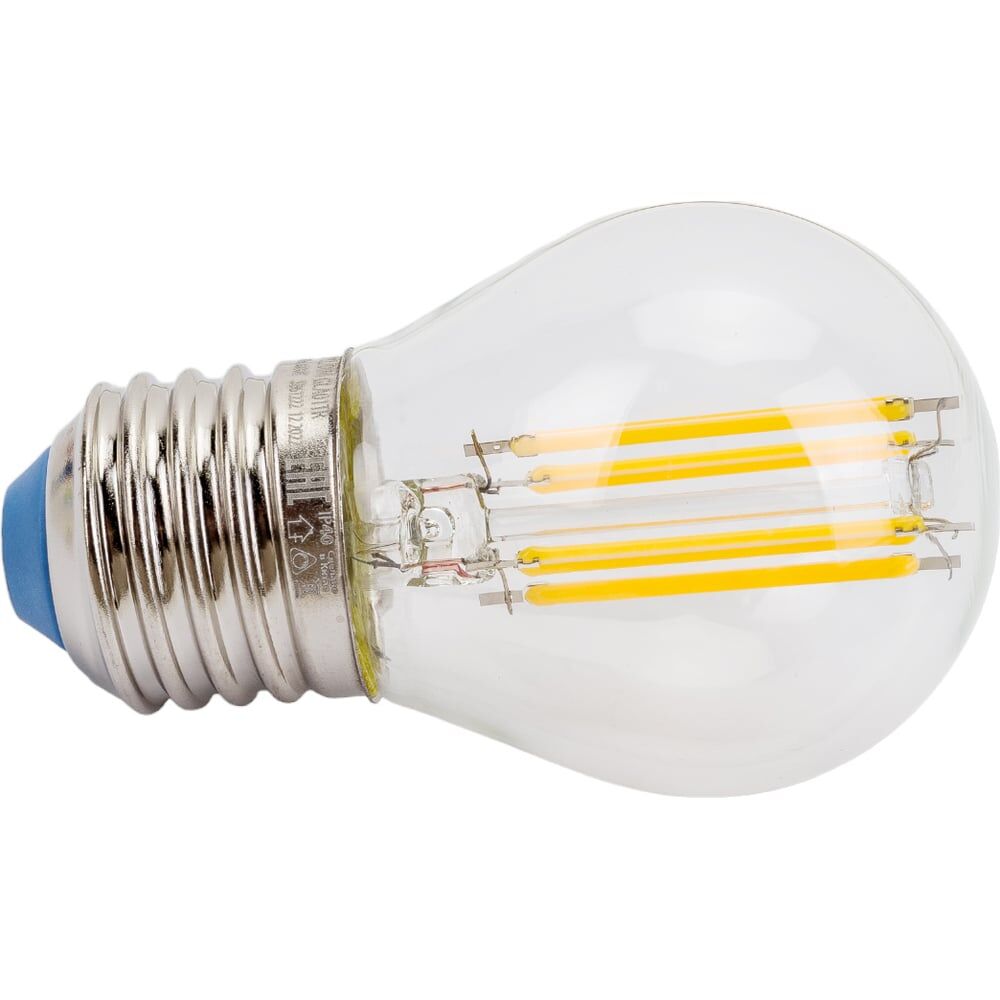 Диммируемая светодиодная лампа Uniel LED-G45-5W/WW/E27/CL/DIM GLA01TR