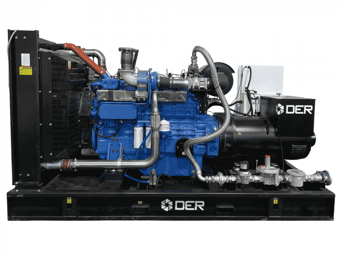 Газовый генератор DER-Y100NG на базе двигателя Yuchai 100 кВт