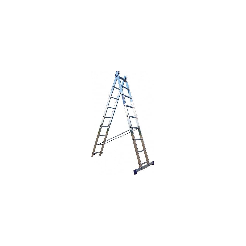 Универсальная алюминиевая двухсекционная лестница РемоКолор 63-2-008