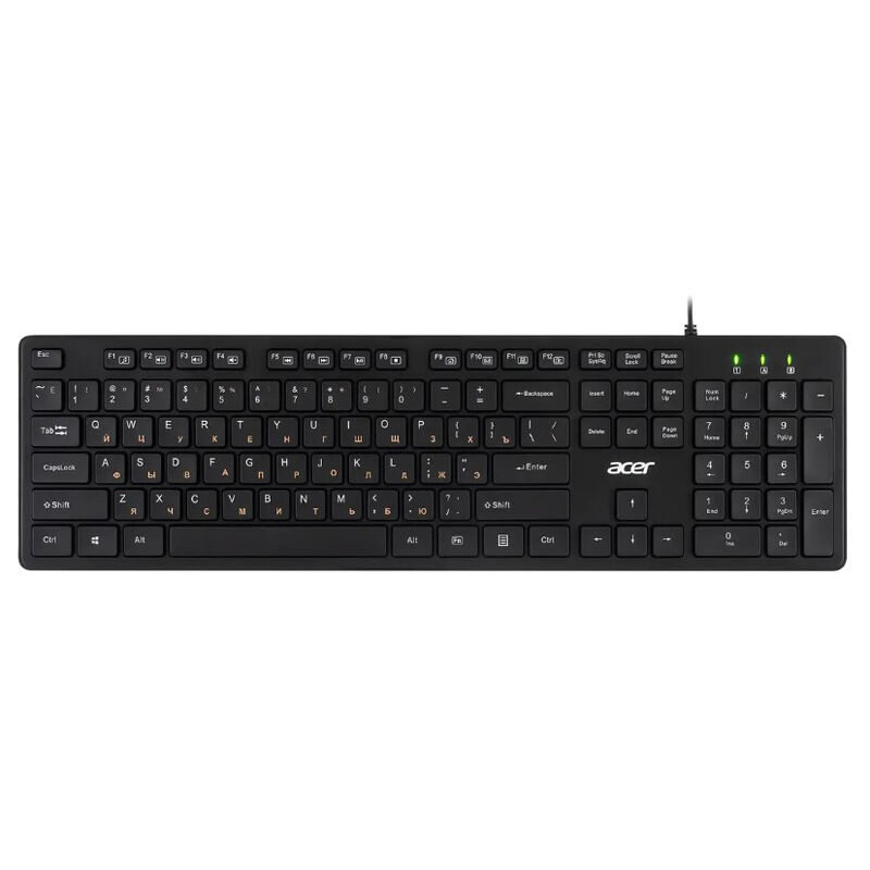 ZL.KBDEE.00C, Клавиатура мембранная Acer OKW122 Проводная чёрный