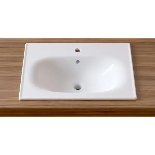 Врезная раковина Lavinia Boho Bathroom Sink 33312010 прямоугольная 60см фарфор цвет белый глянец LAVINIA BOHO