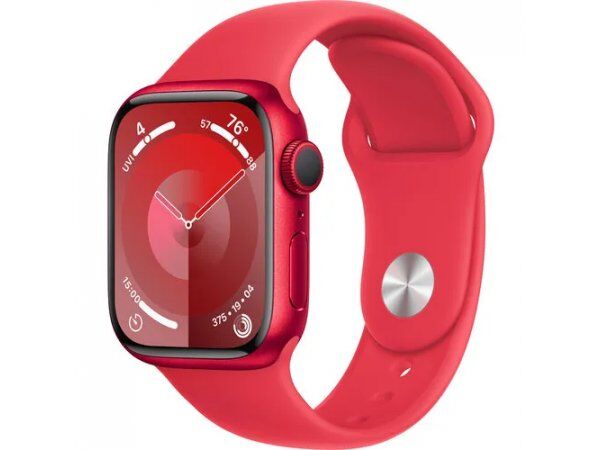 Смарт часы Apple Watch Series 9 GPS, 45mm (PRODUCT)RED Aluminium Case with (PRODUCT)RED Sport Band - M/L