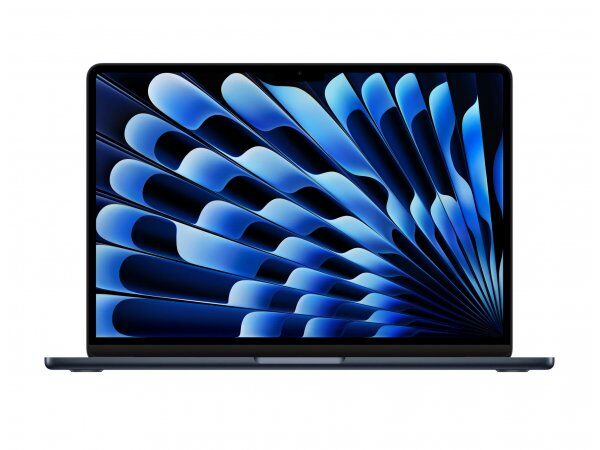 Ноутбук Apple MacBook Air 13 2024 (2560x1600, Apple M3, RAM 8 ГБ, SSD 256 ГБ, Apple graphics 8-core), Midnight (MRXV3)