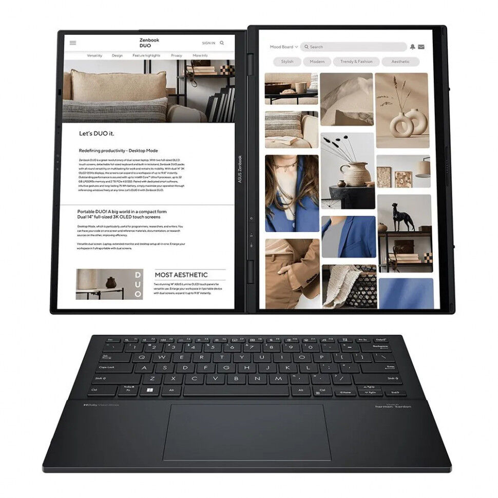 Ноутбук Asus ZenBook Duo UX8406MA-QL344X (90NB12U1-M00JE0)