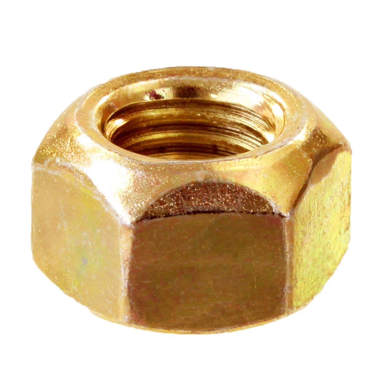 DIN 980 8.0 Гайка шестигранная со стопорным кольцом и скошенными краями жц. сталь, M8 1001 КРЕПЕЖ