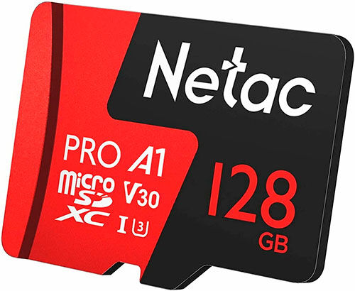 Карта памяти microSD Netac P500 ECO, 128 GB + адаптер (NT02P500ECO-128G-R) P500 ECO 128 GB + адаптер (NT02P500ECO-128G-R