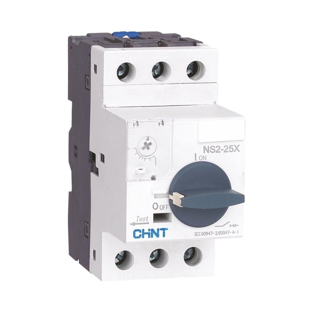Автоматический выключатель для защиты двигателя CHINT 17-23А NS2-25X с поворотной ручкой (R) 495188