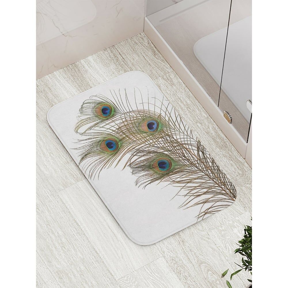 Противоскользящий коврик для ванной, сауны, бассейна JOYARTY Воображаемые перья